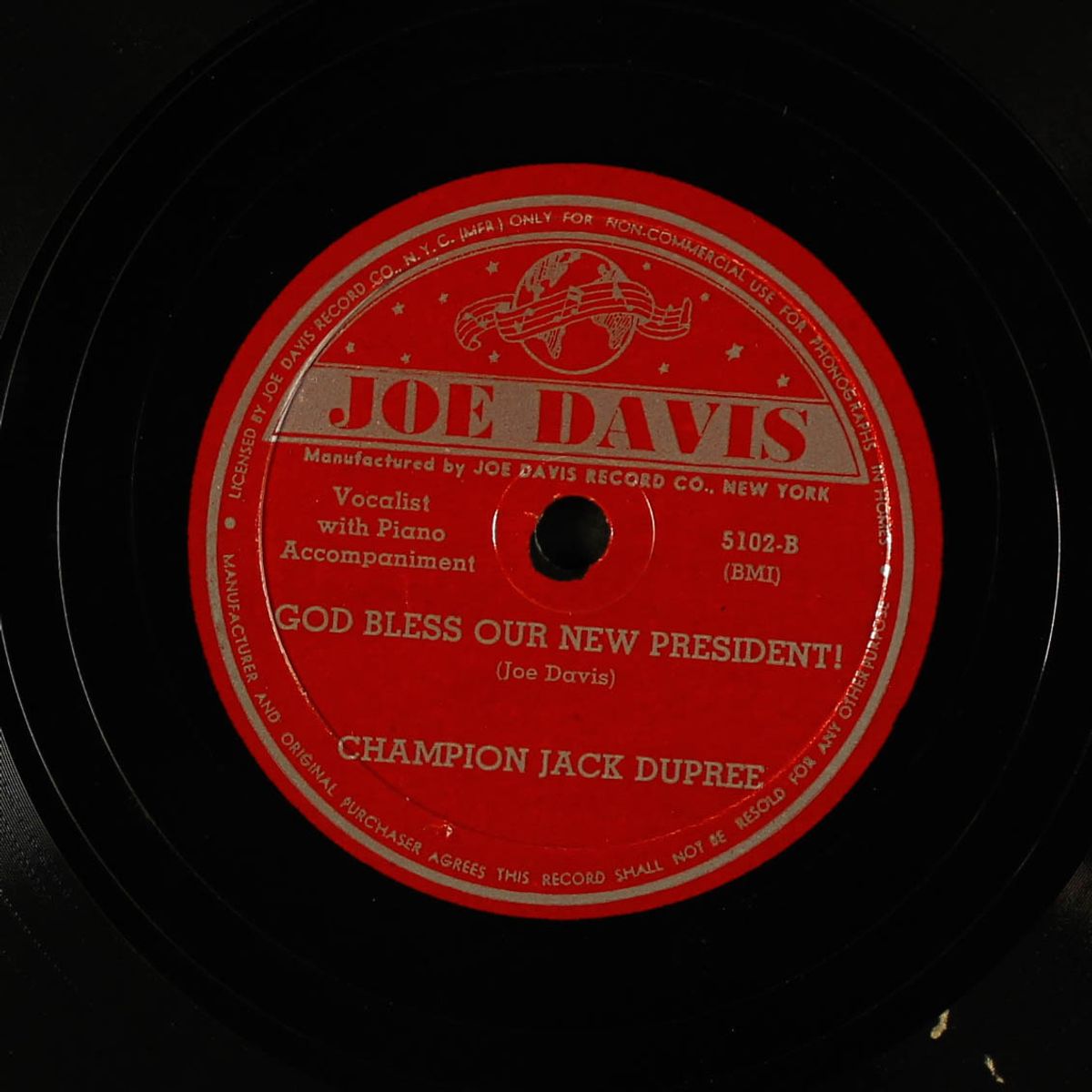 f.d.r. blues / god bless our new president by CHAMPION JACK DUPREE