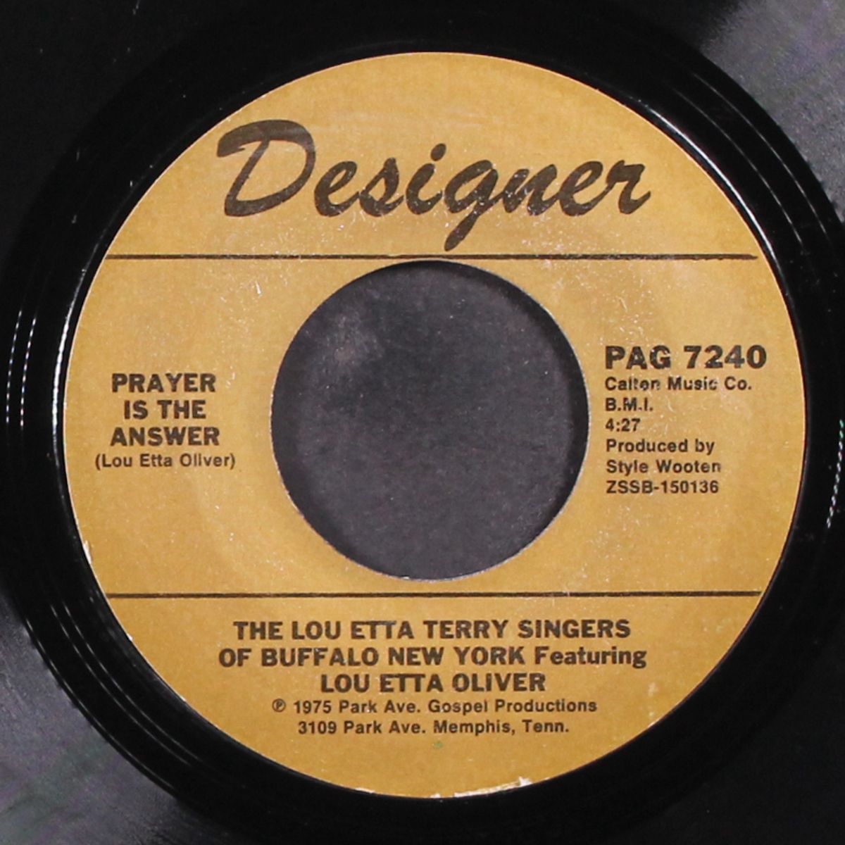 prayer is the answer / who do you turn to by LOU ETTA TERRY SINGERS OF BUFFALO, NEW YORK