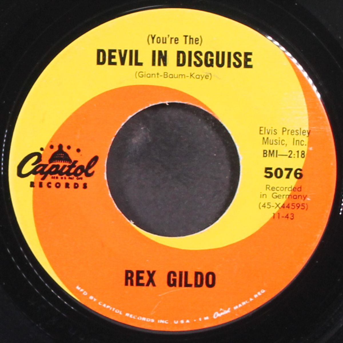 say wonderful things / devil in disguise by REX GILDO