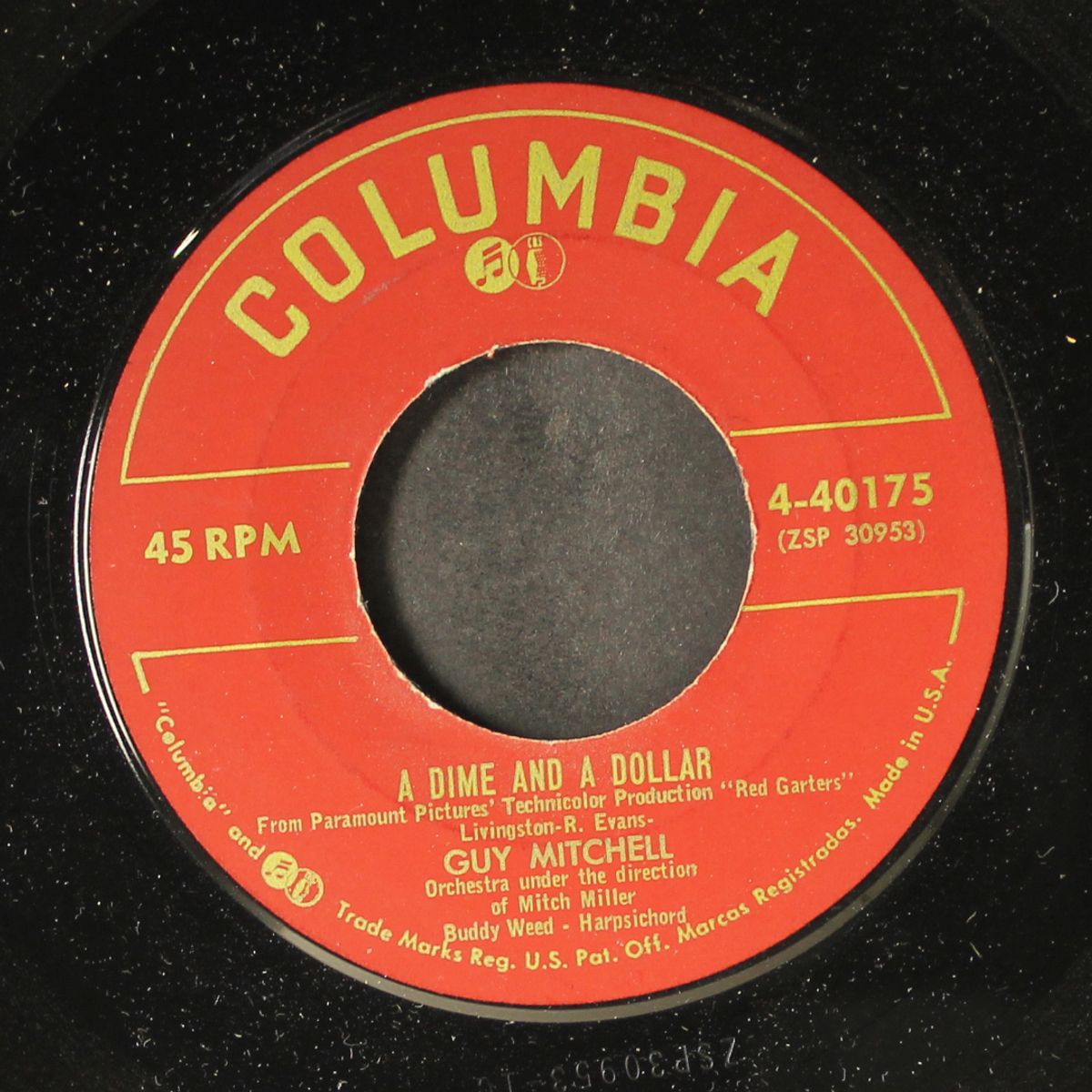 a dime and a dollar by GUY MITCHELL