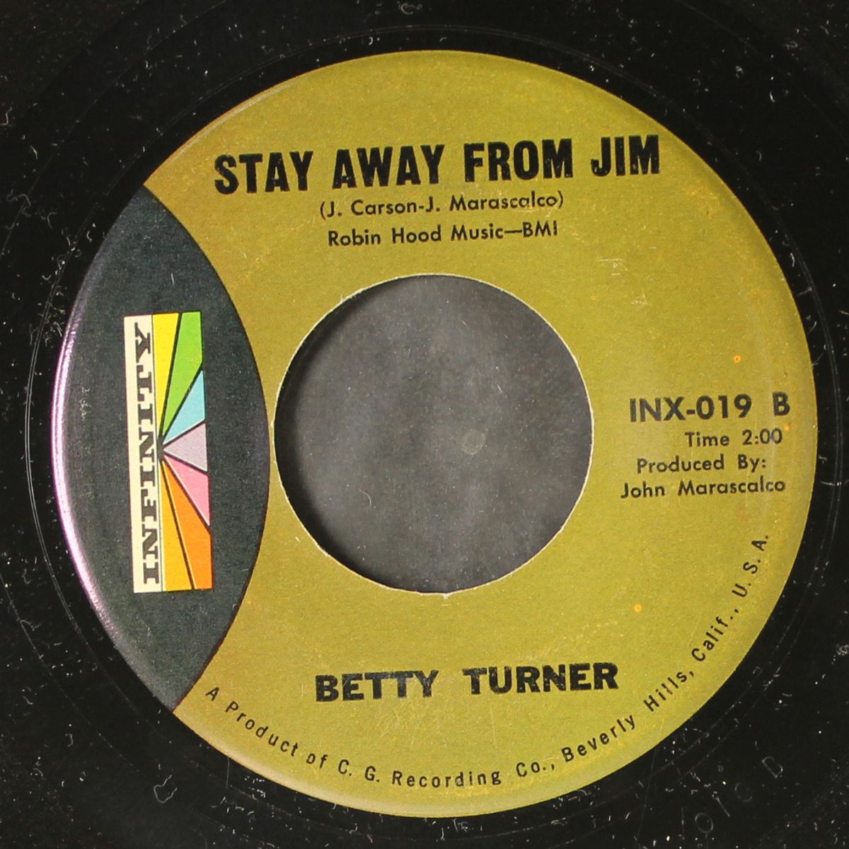 stay away from jim / yo yo love by BETTY TURNER