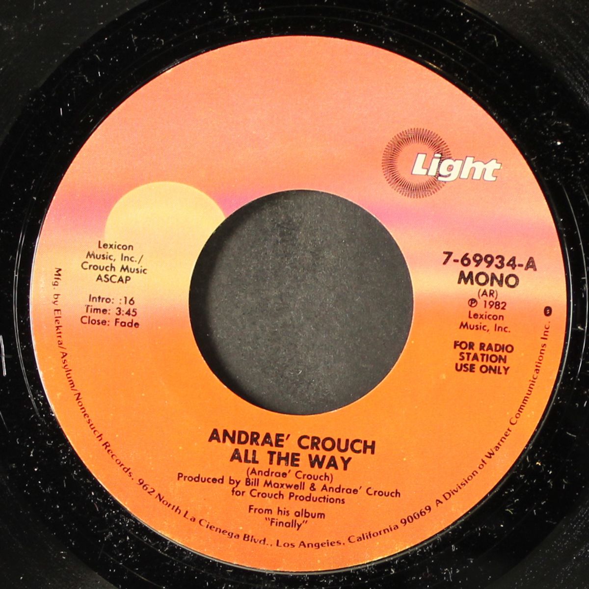 all the way / mono by ANDRAE CROUCH