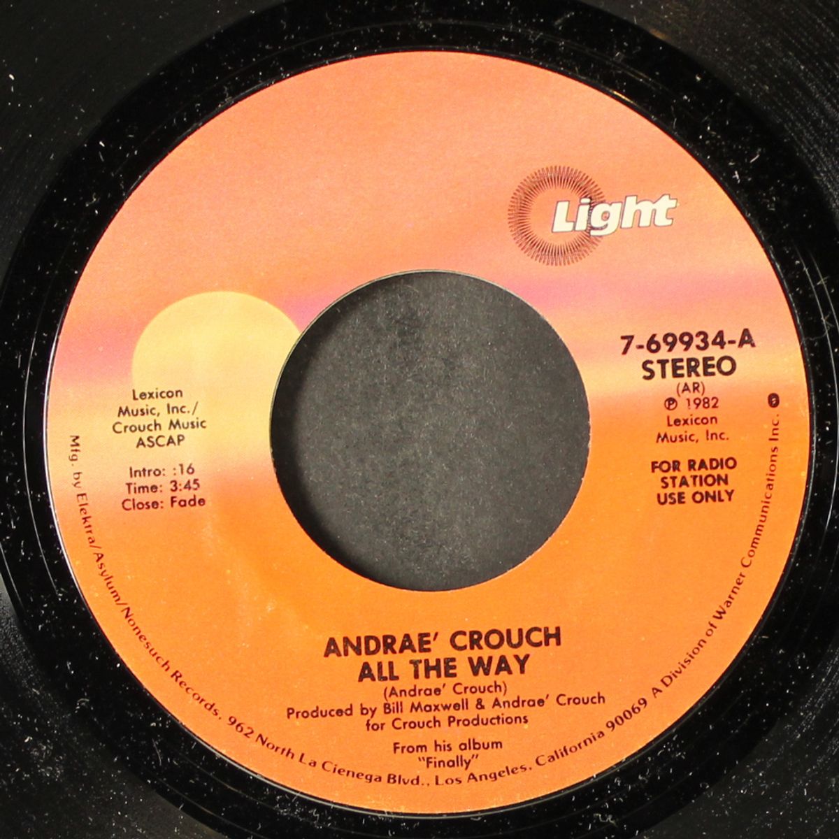 all the way / mono by ANDRAE CROUCH