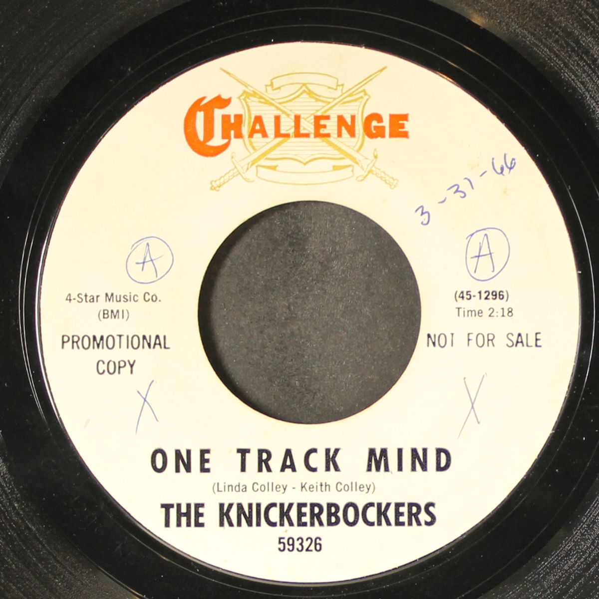 one track mind / i must be doing something right by KNICKERBOCKERS