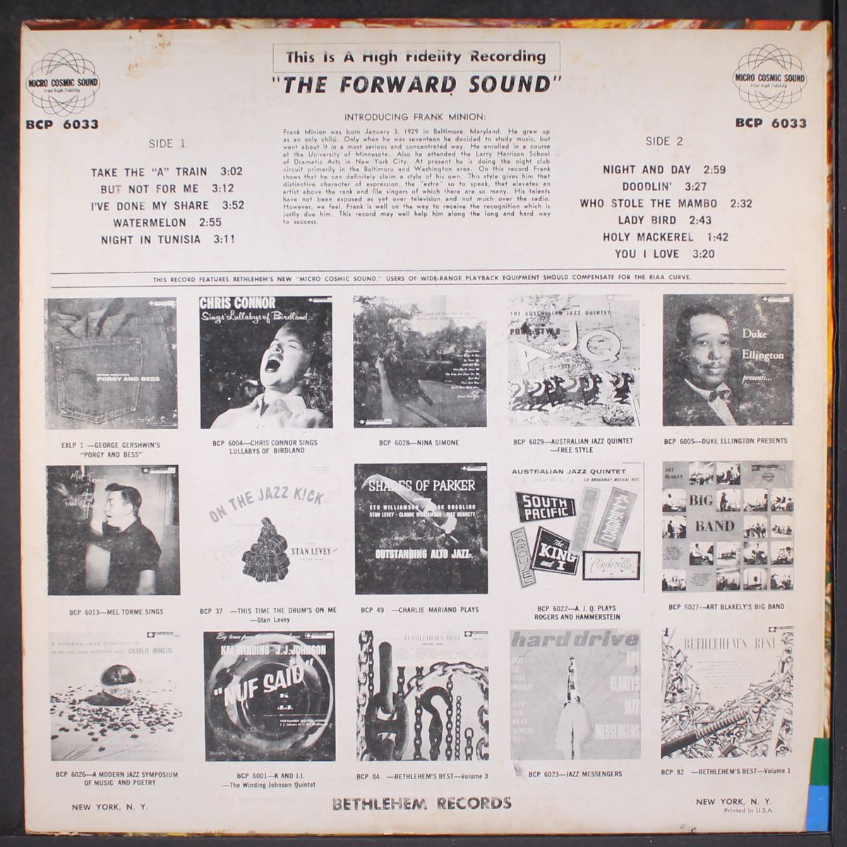 the forward sound by FRANK MINION