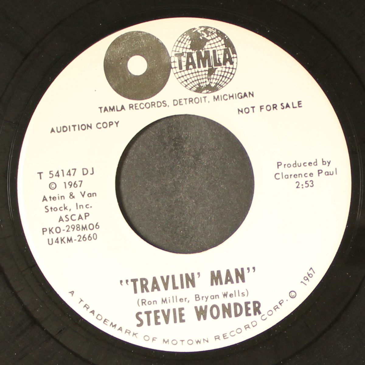 travlin' man / same by STEVIE WONDER