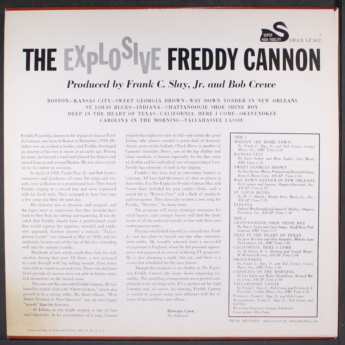 the explosive! by FREDDY CANNON