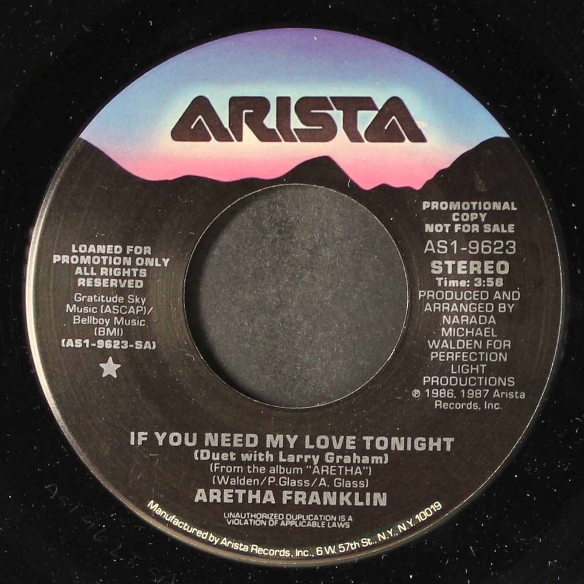 if you need my love tonight by ARETHA FRANKLIN & LARRY GRAHAM