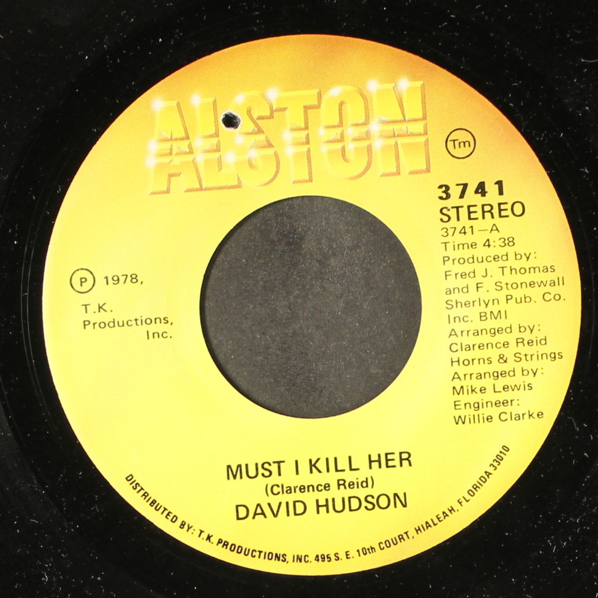 i get turned on / must i kill her by DAVID HUDSON