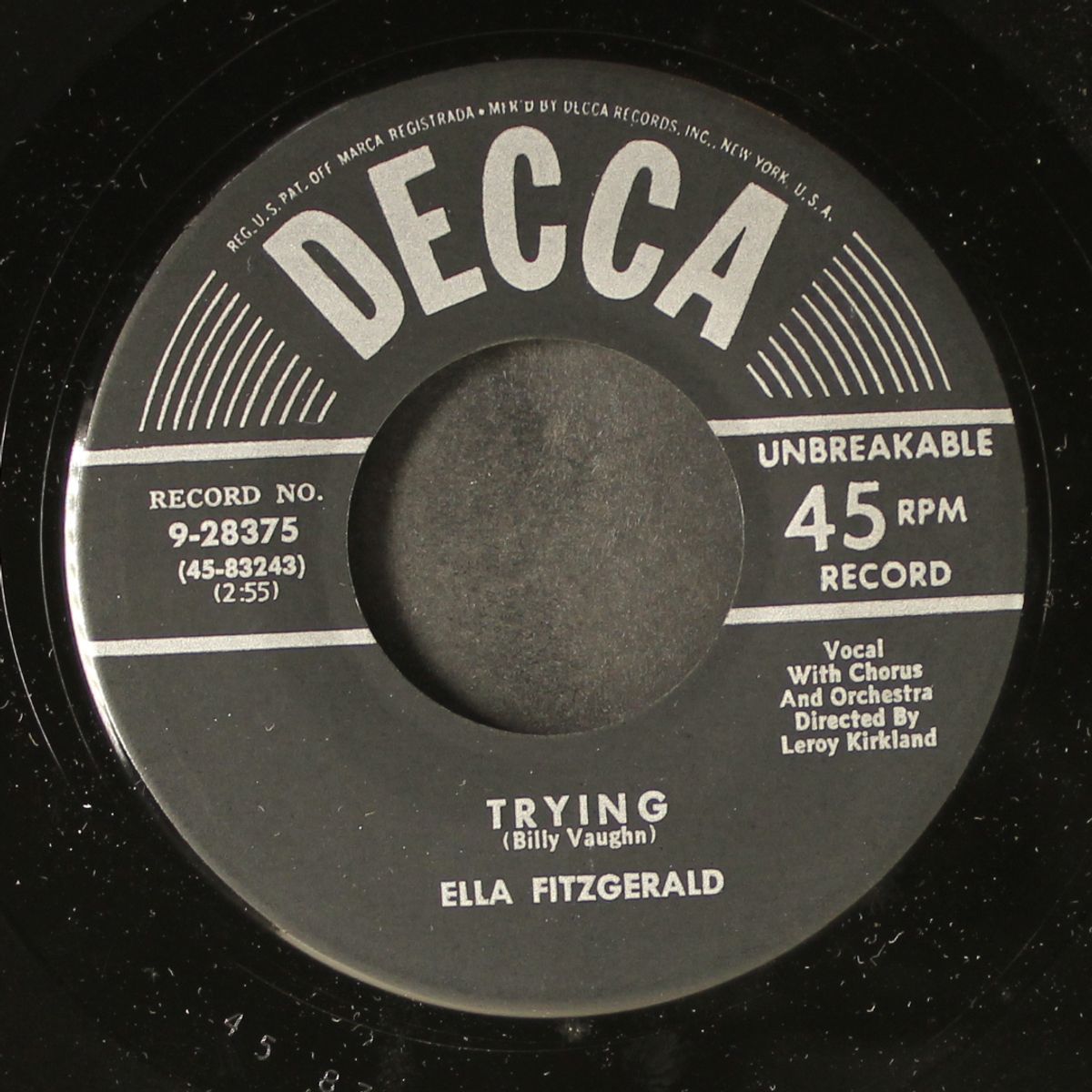 trying / my bonnie lies over the ocean by ELLA FITZGERALD