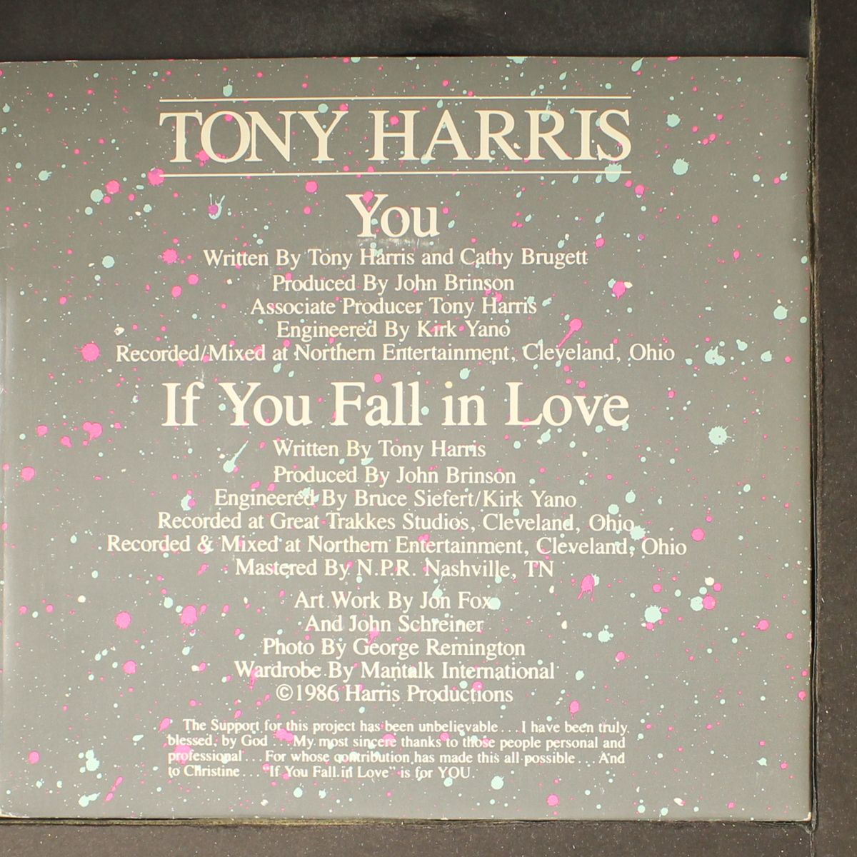 you / if you fall in love by TONY HARRIS