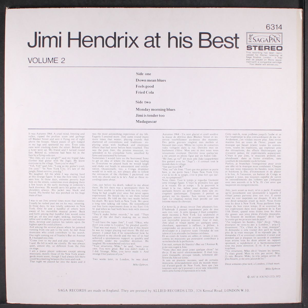 at his best, vol. 2 by JIMI HENDRIX