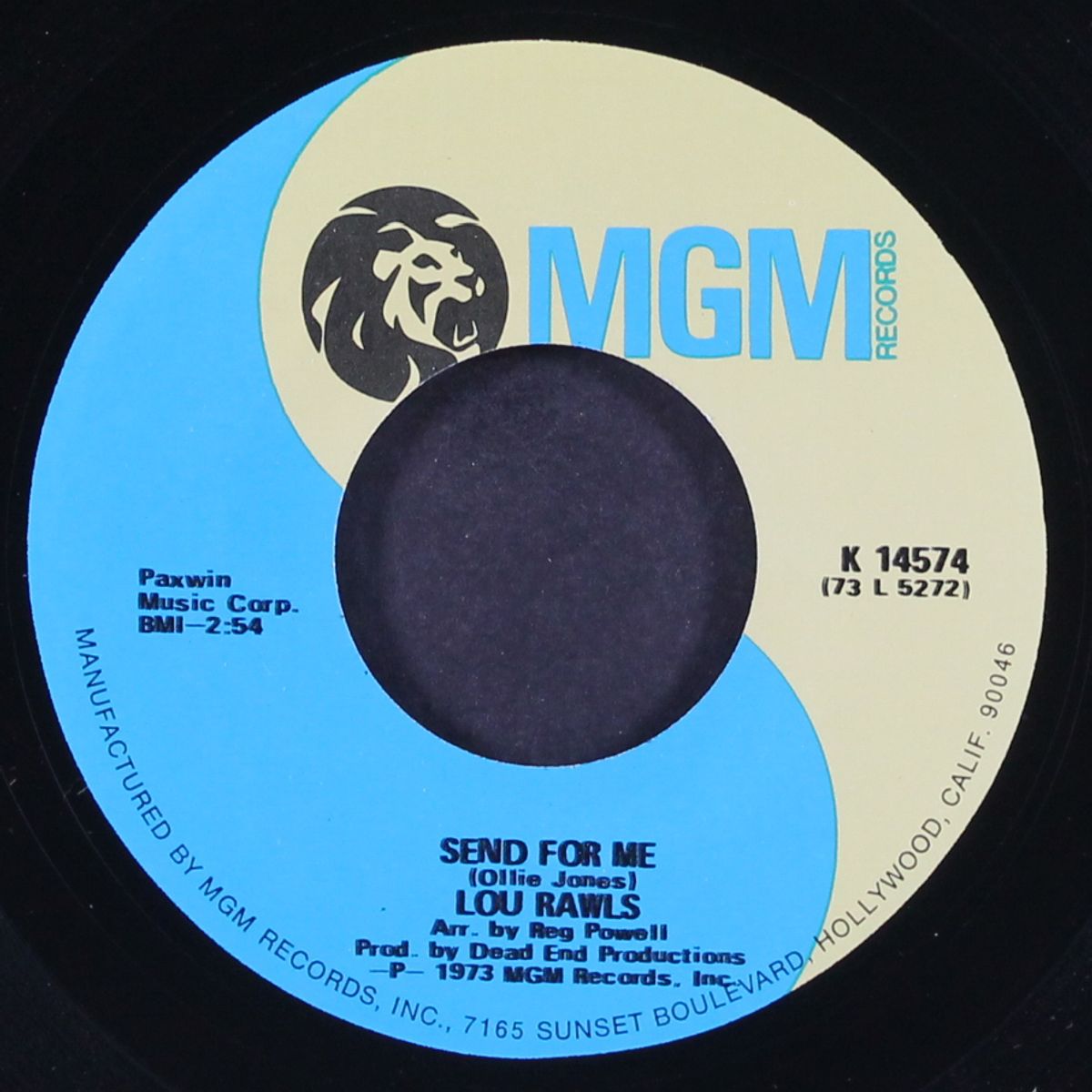 morning comes around / send for me by LOU RAWLS