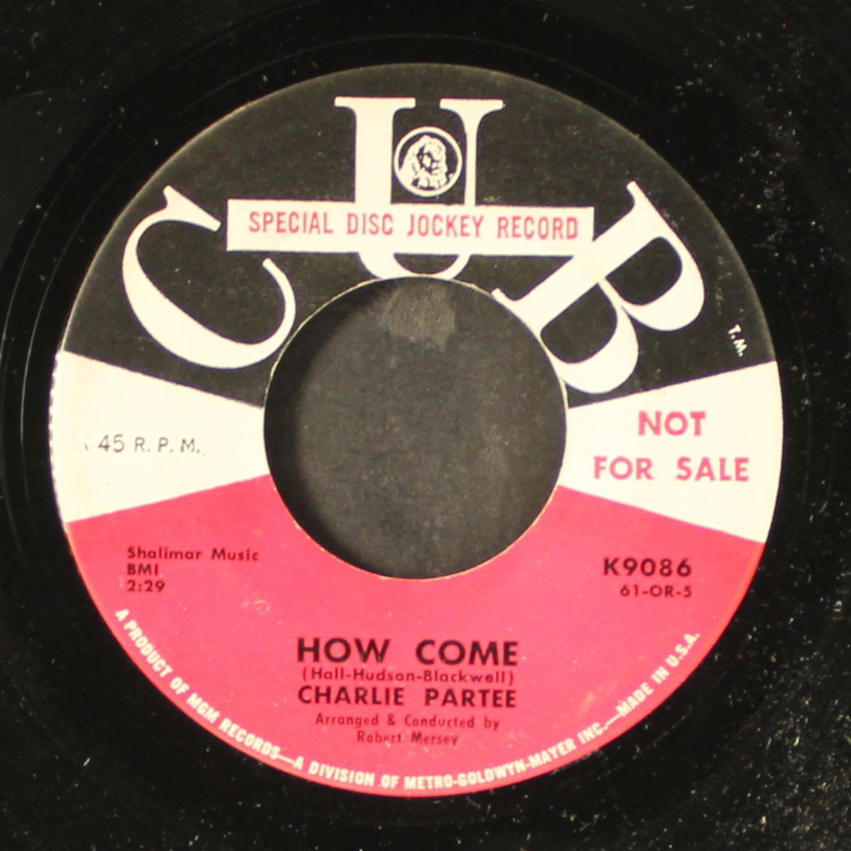 how come / put yourself in my place by CHARLIE PARTEE