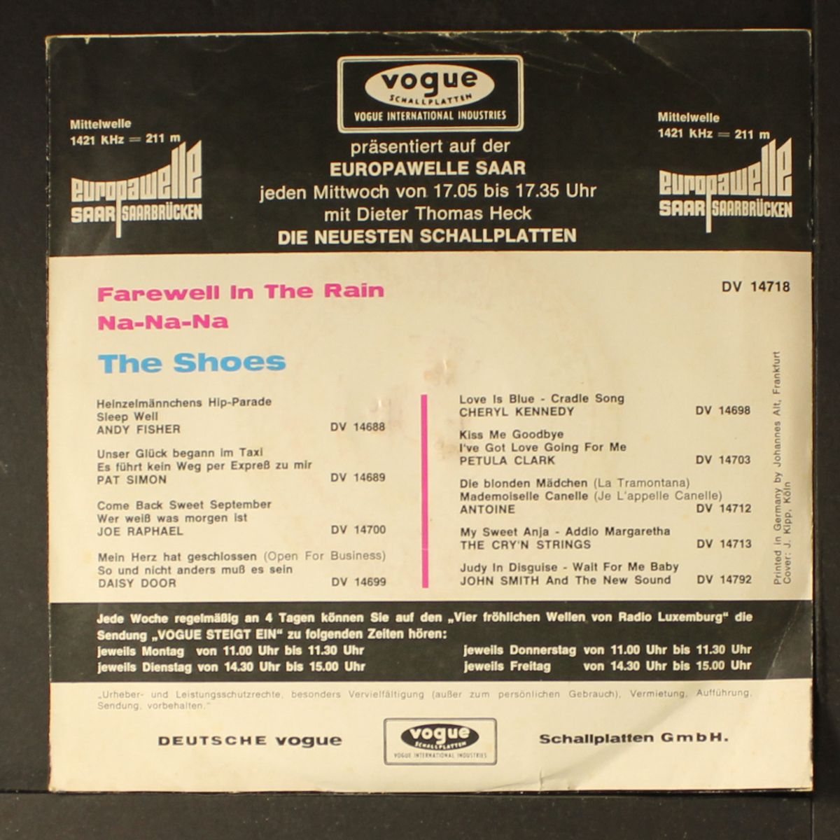 farewell in the rain / na na na by SHOES