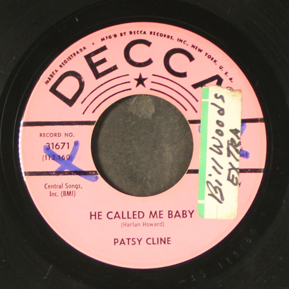 he called me baby / bill bailey, won't you please come home by PATSY CLINE