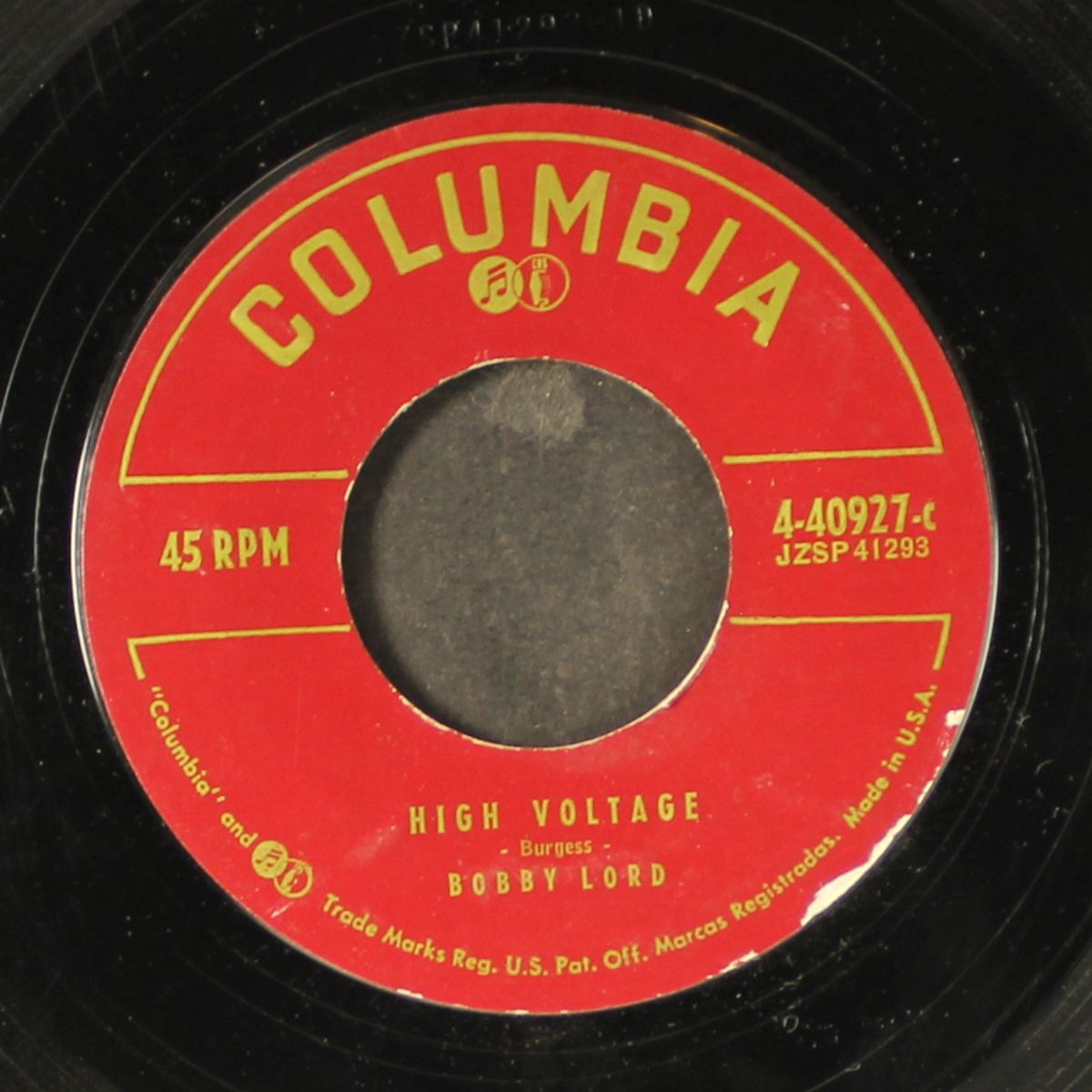 just wonderful / high voltage by BOBBY LORD