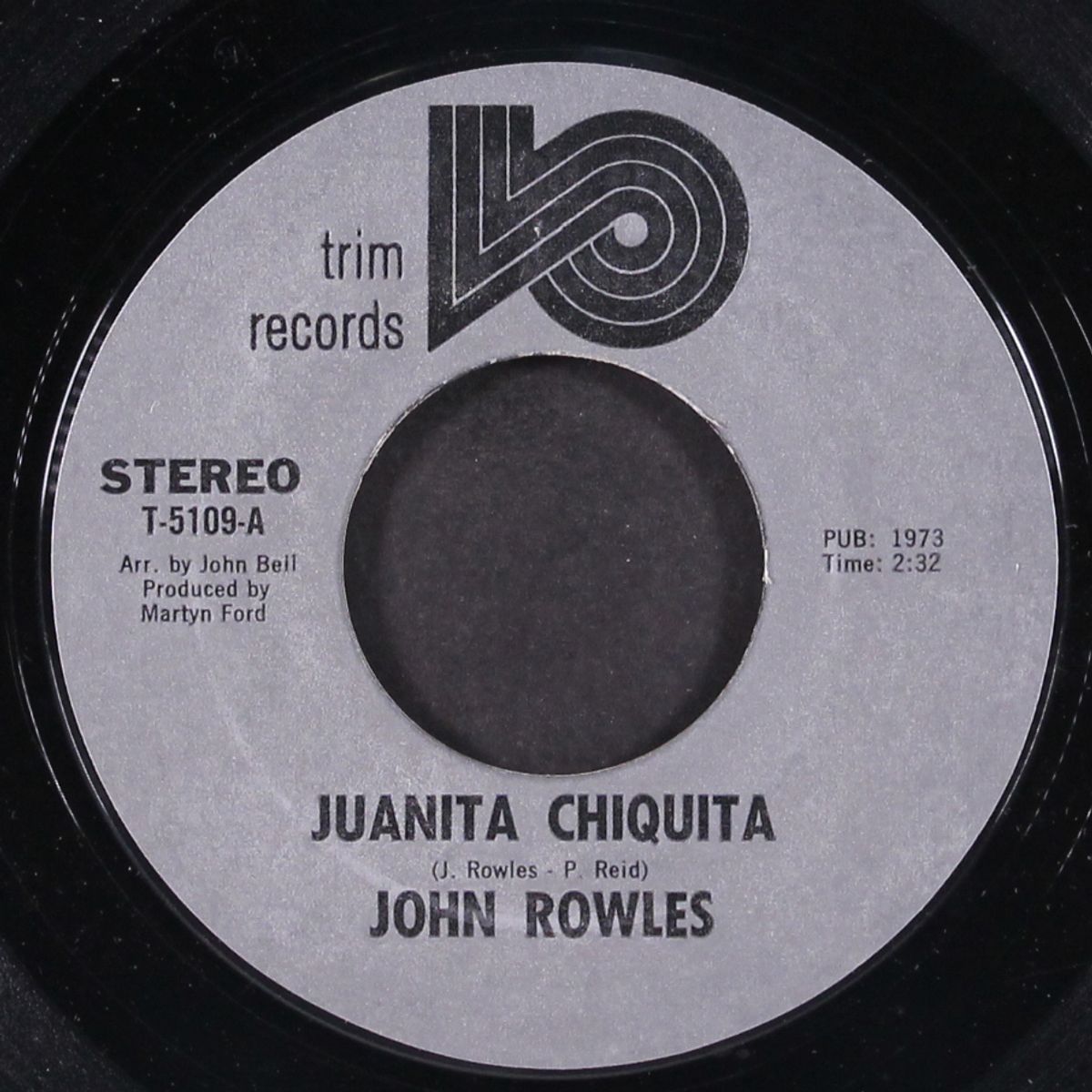 juanita chiquita / can't you feel it by JOHN ROWLES