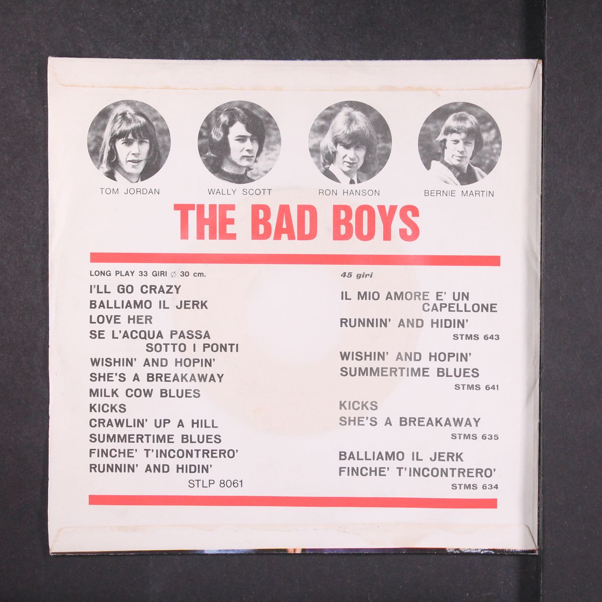 runnin' and hidin' / il mio amore e' un capellone by BAD BOYS