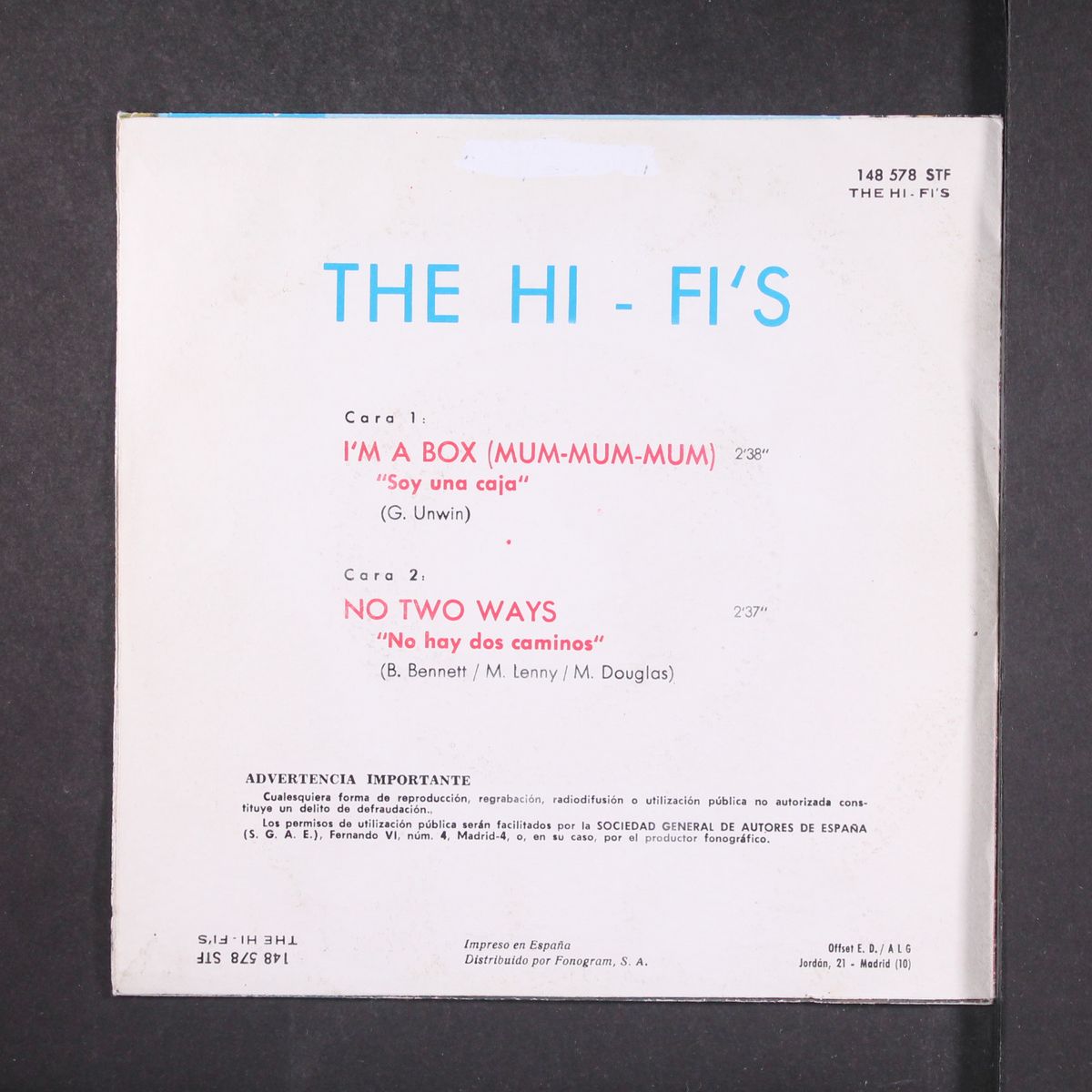 i'm a box! (mum-mum-mum) / no two ways by HI-FI'S