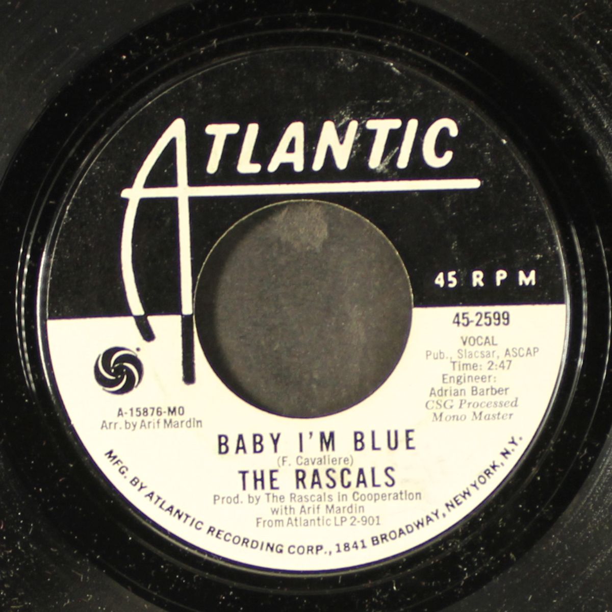 baby i'm blue / heaven by RASCALS