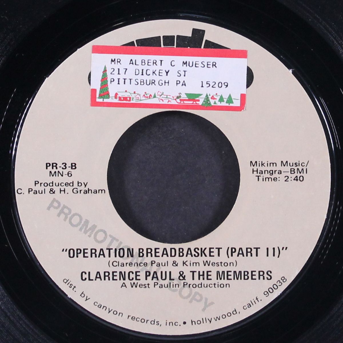 operation breadbasket / part 2 by CLARENCE PAUL & MEMBERS