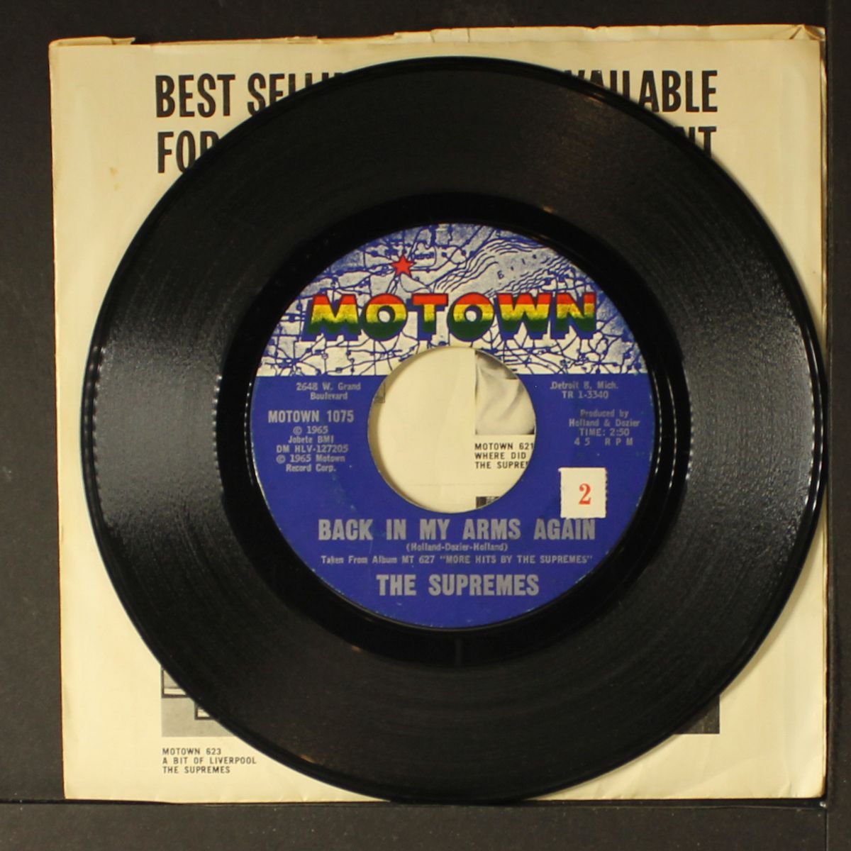 back in my arms again / whisper you love me boy by SUPREMES