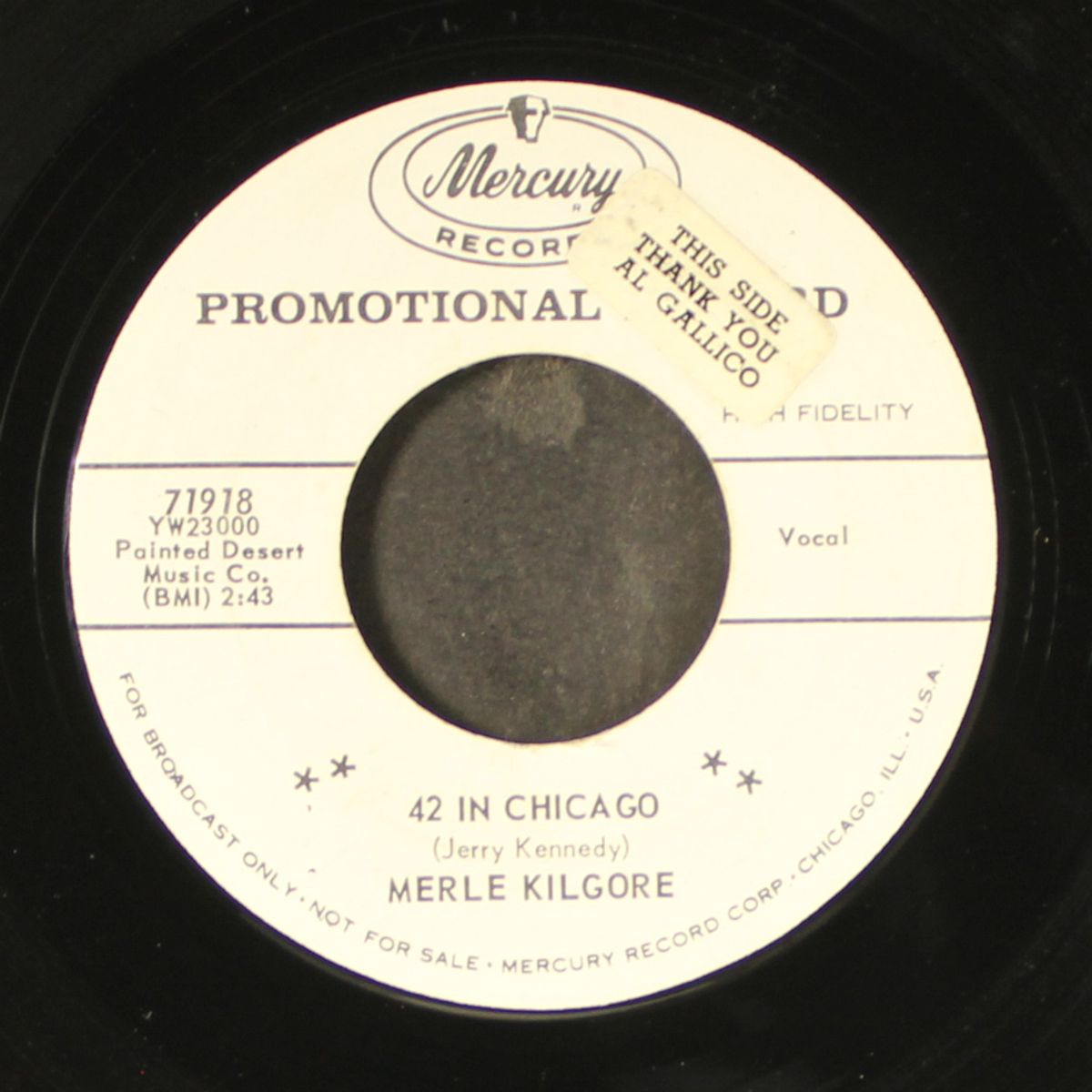 lover's hell / 42 in chicago by MERLE KILGORE