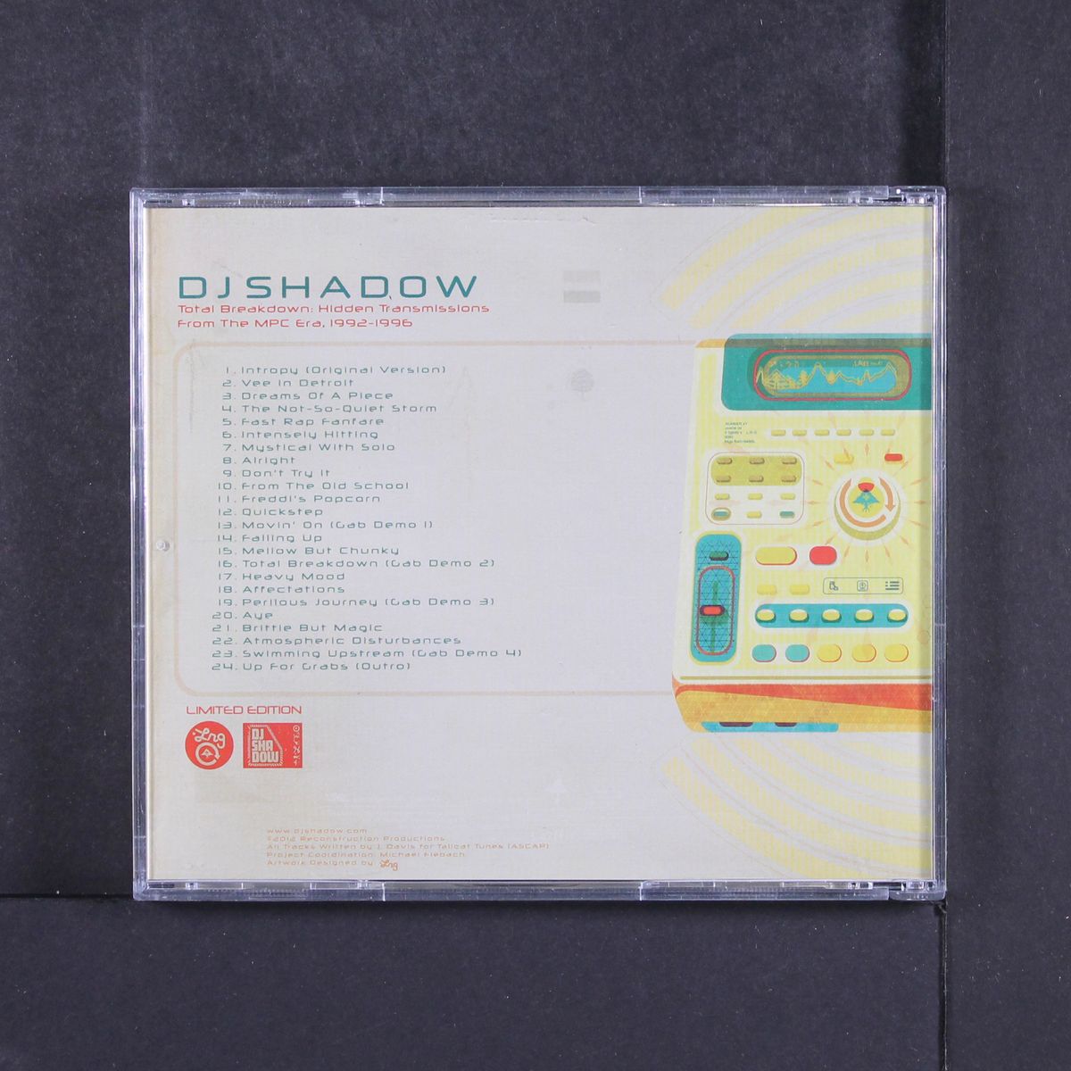 total breakdown: hidden transmissions from the mpc era, 1992-1996 by DJ SHADOW