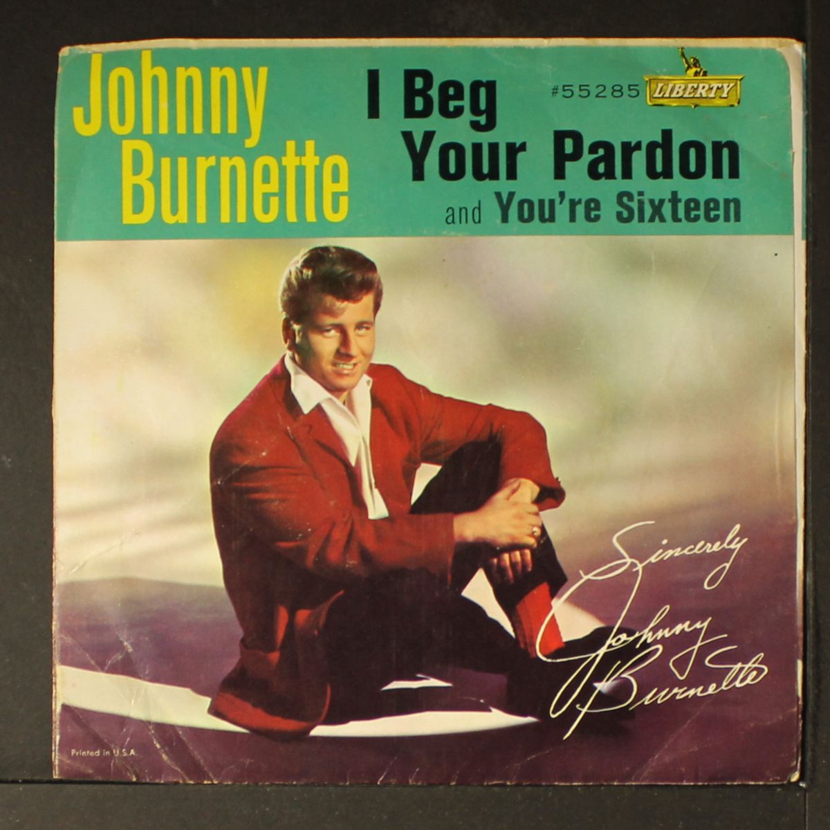 you're sixteen / i beg your pardon by JOHNNY BURNETTE