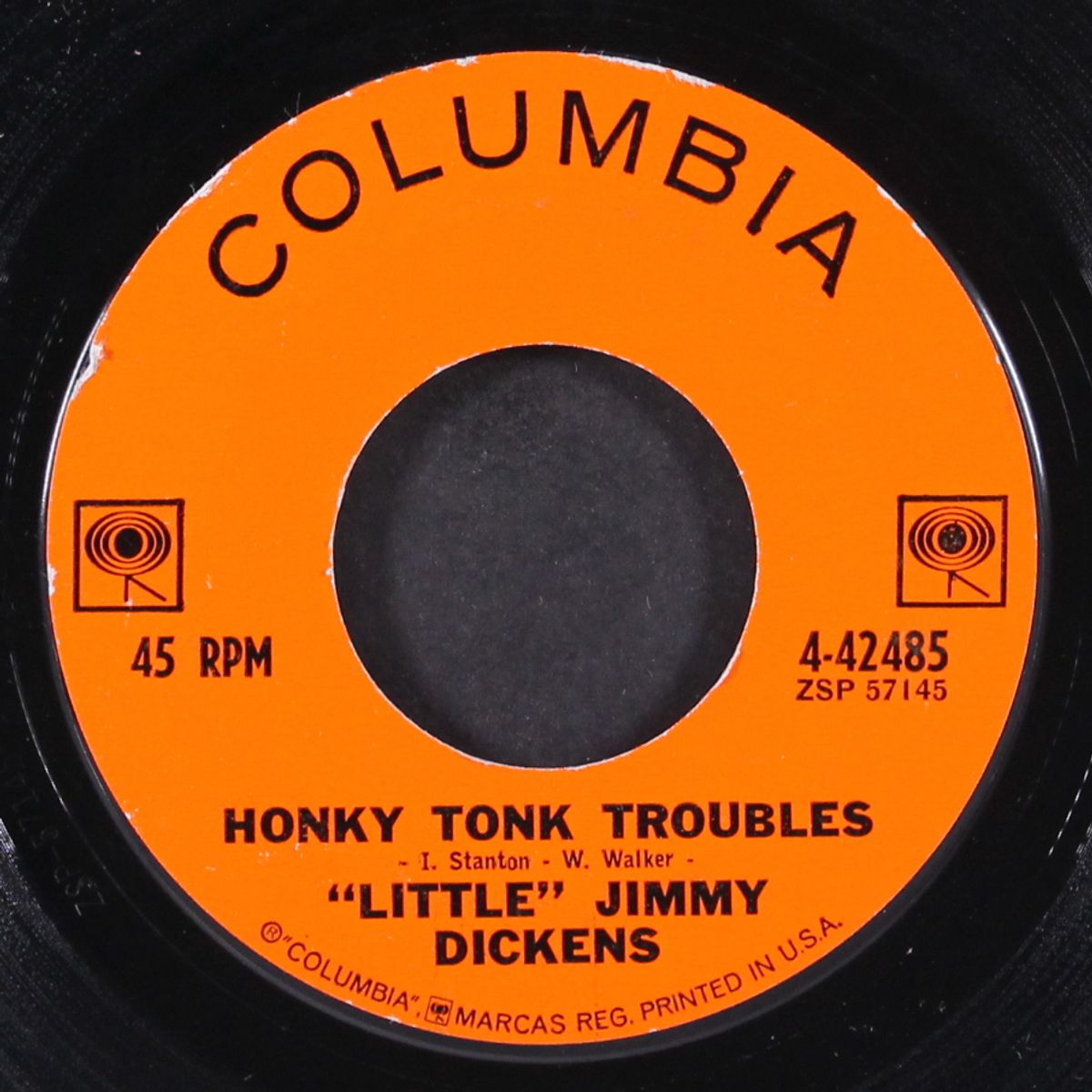 the violet and a rose / honky tonk troubles by "LITTLE" JIMMY DICKENS