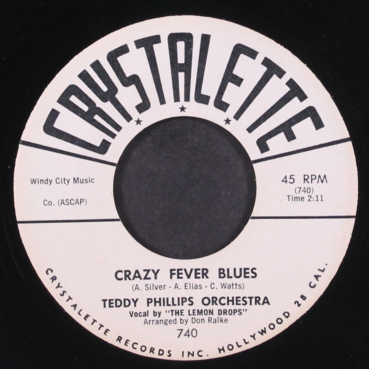 crazy fever blues / sweetheart of the high school prom by TEDDY PHILLIPS