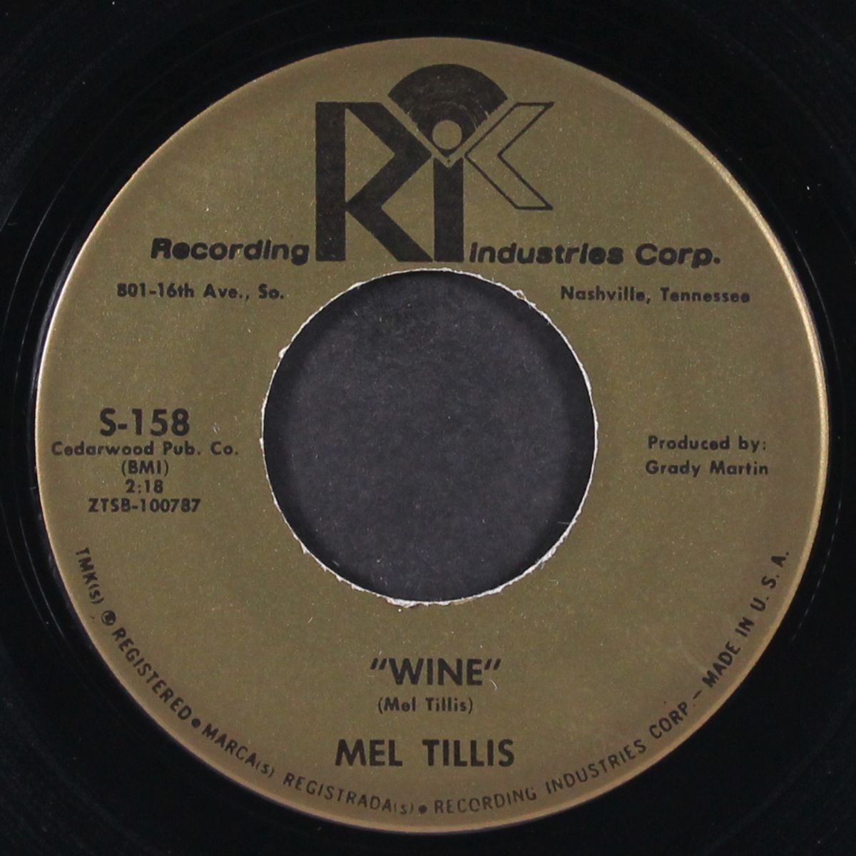wine / buried alive by MEL TILLIS