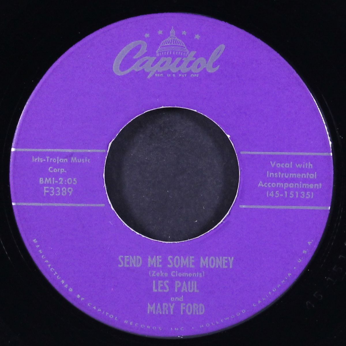 say the words i love to hear / send me some money by LES PAUL & MARY FORD