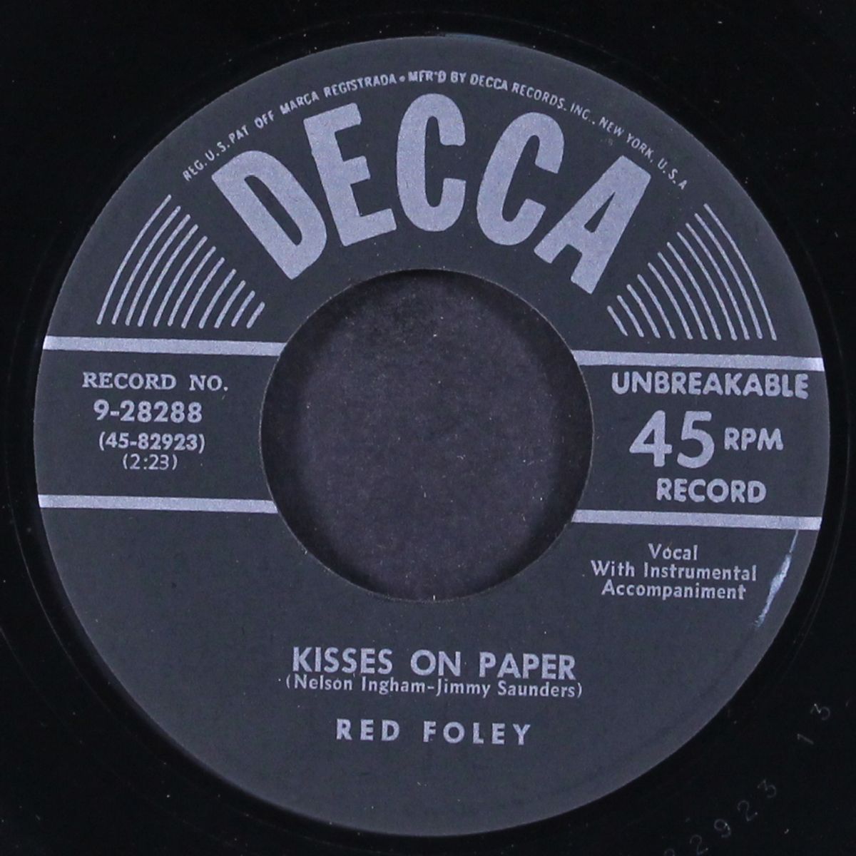trying to tell me goodbye / kisses n paper by RED FOLEY