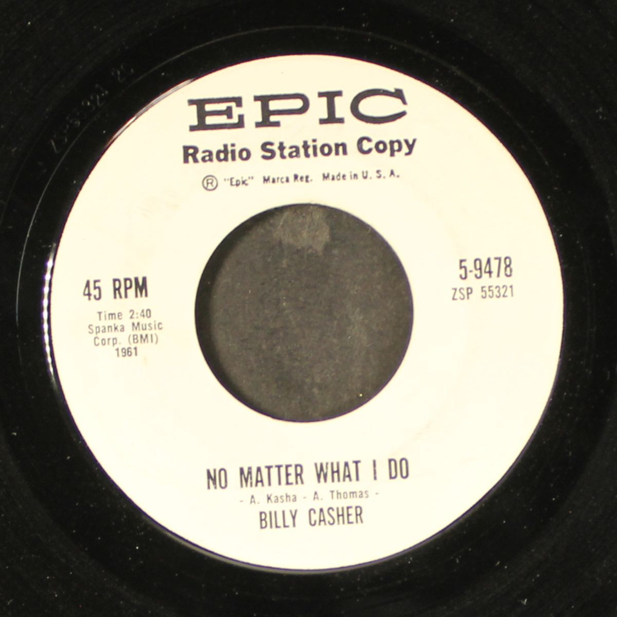 give her back / no matter what i do by BILLY CASHER