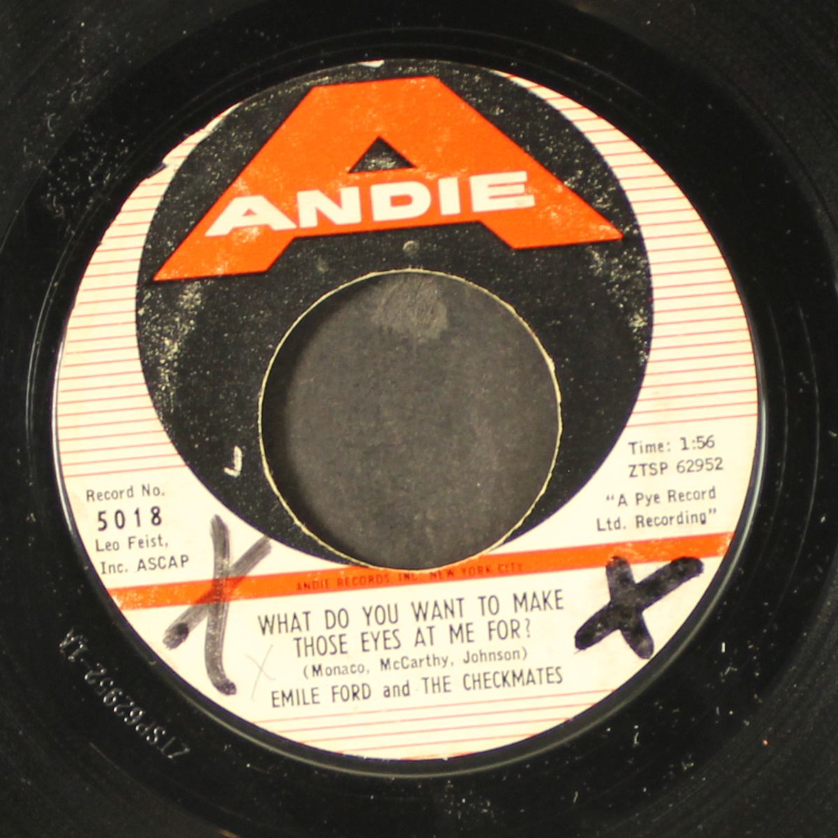 don't tell me your troubles by EMILE FORD & CHECKMATES