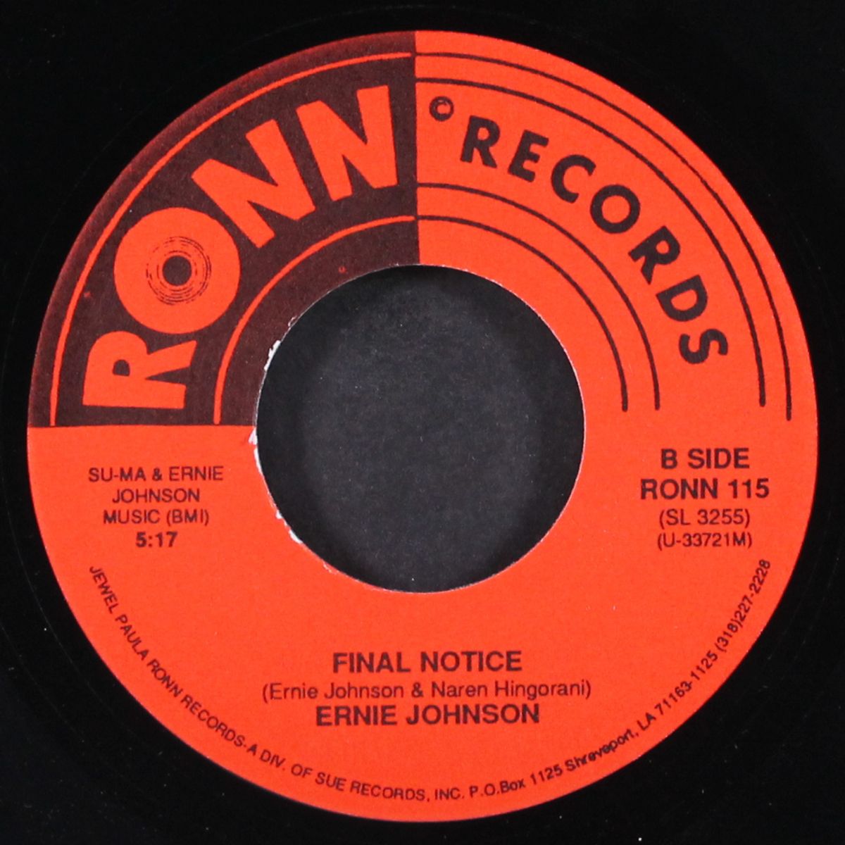it's party time / final notice by ERNIE JOHNSON