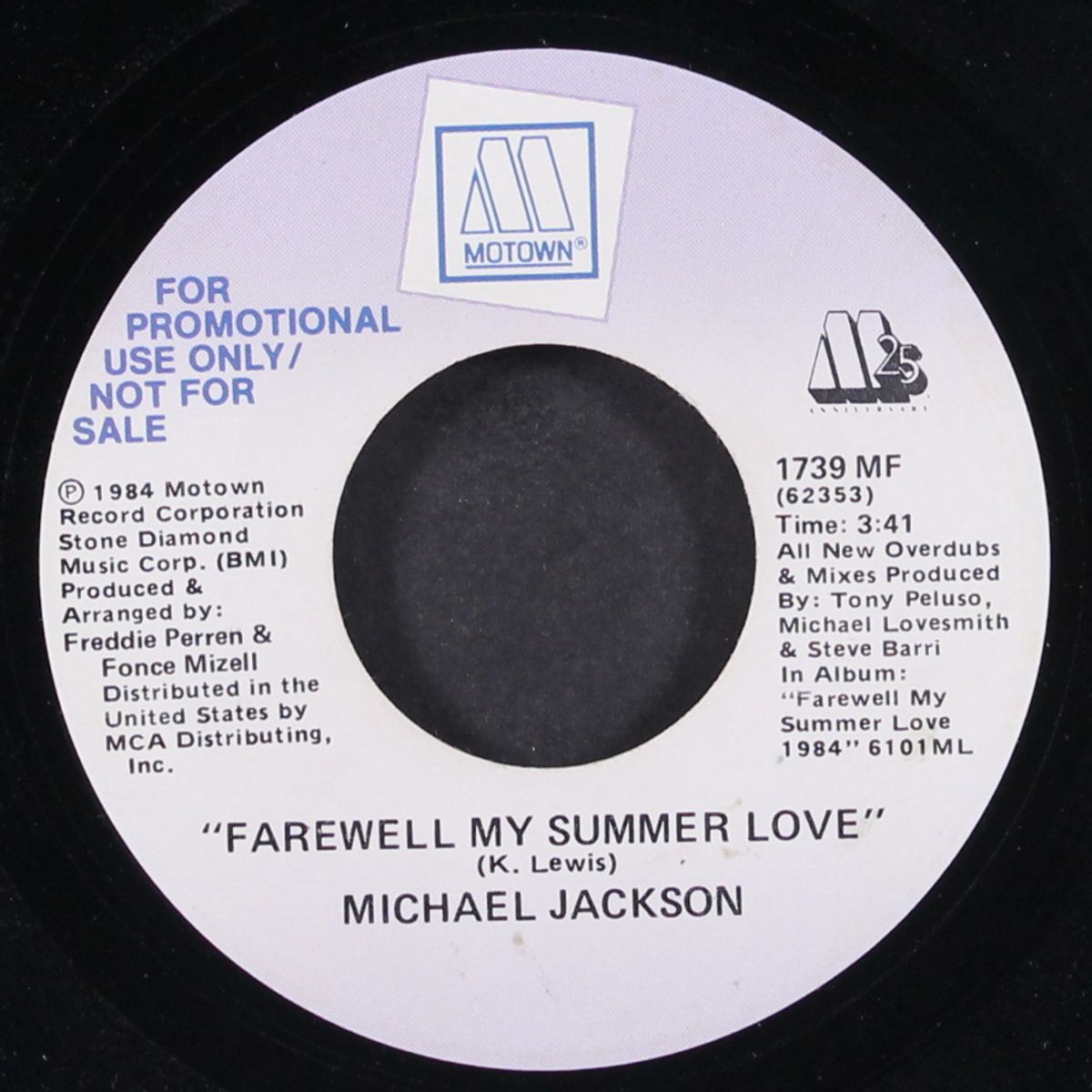farewell my summer love / same by MICHAEL JACKSON