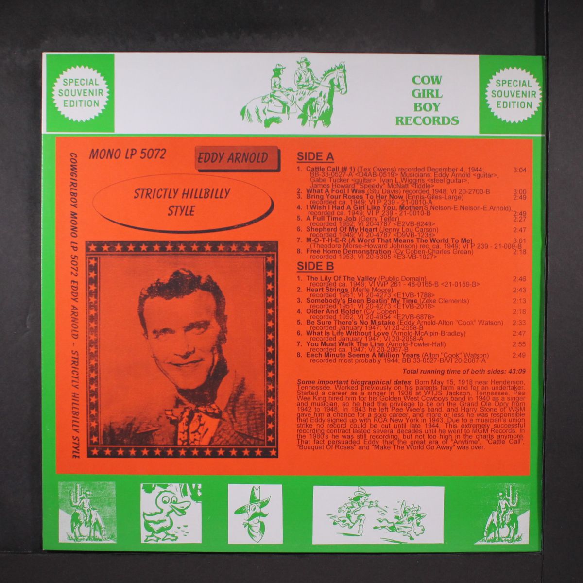 strictly hillbilly style by EDDY ARNOLD