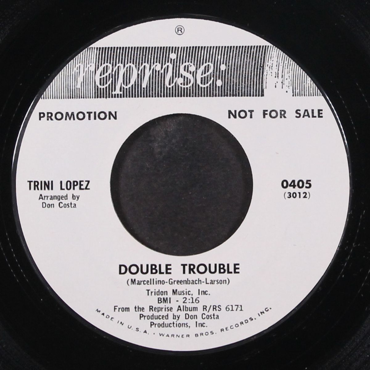 sinner man / double trouble by TRINI LOPEZ