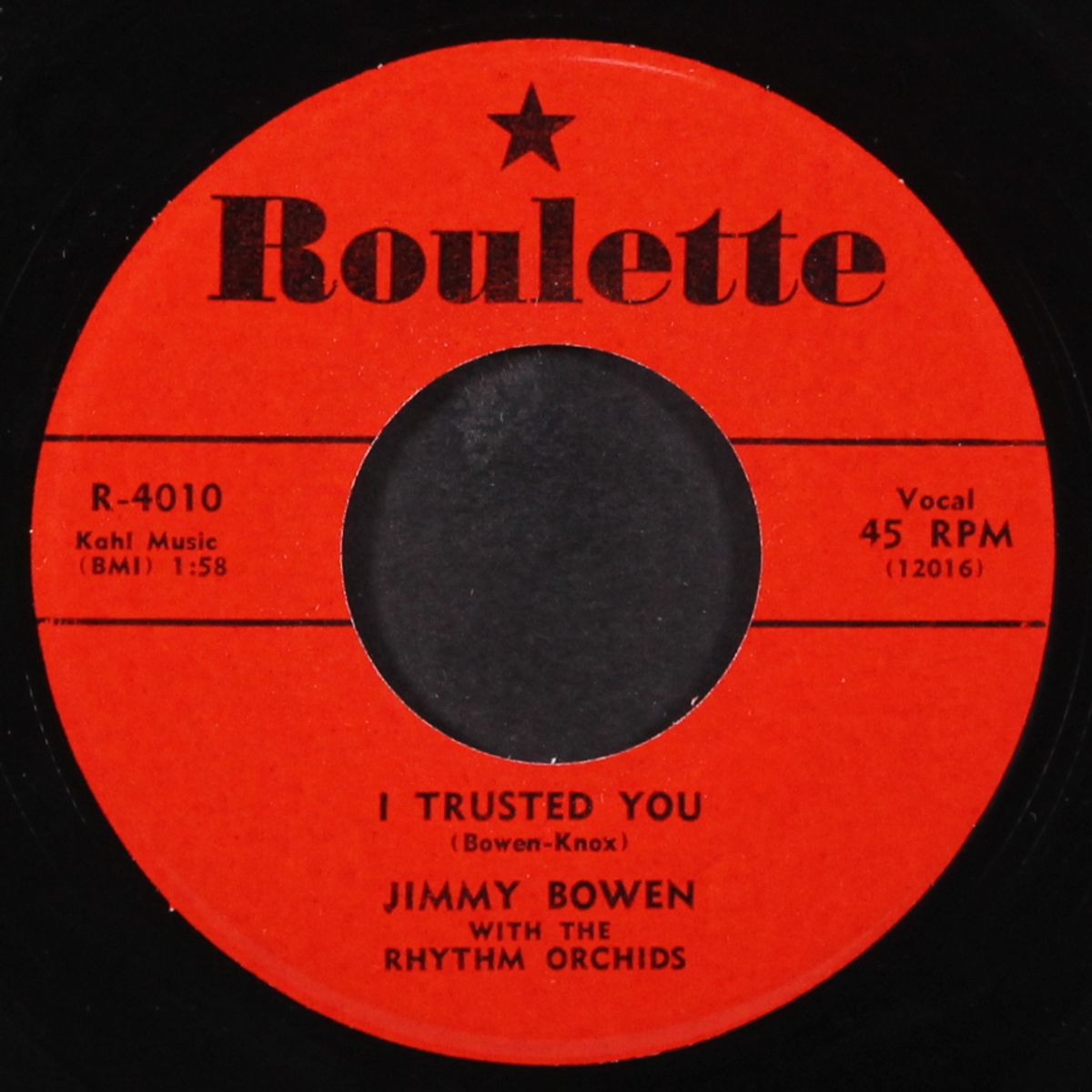warm up to me baby / i trusted you by JIMMY BOWEN