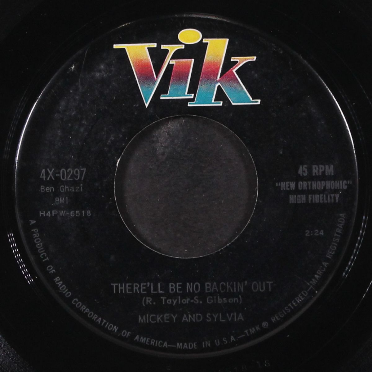 where is my honey / there'll be no backin' out by MICKEY & SYLVIA