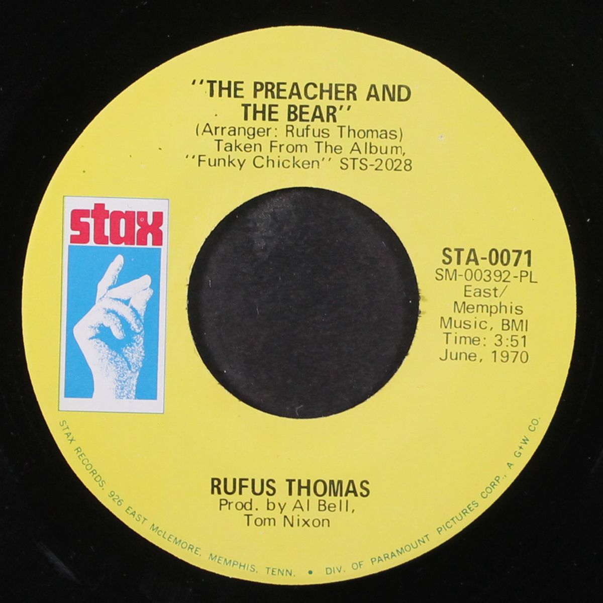 the preacher and the bear / sixty minute man, part 2 by RUFUS THOMAS