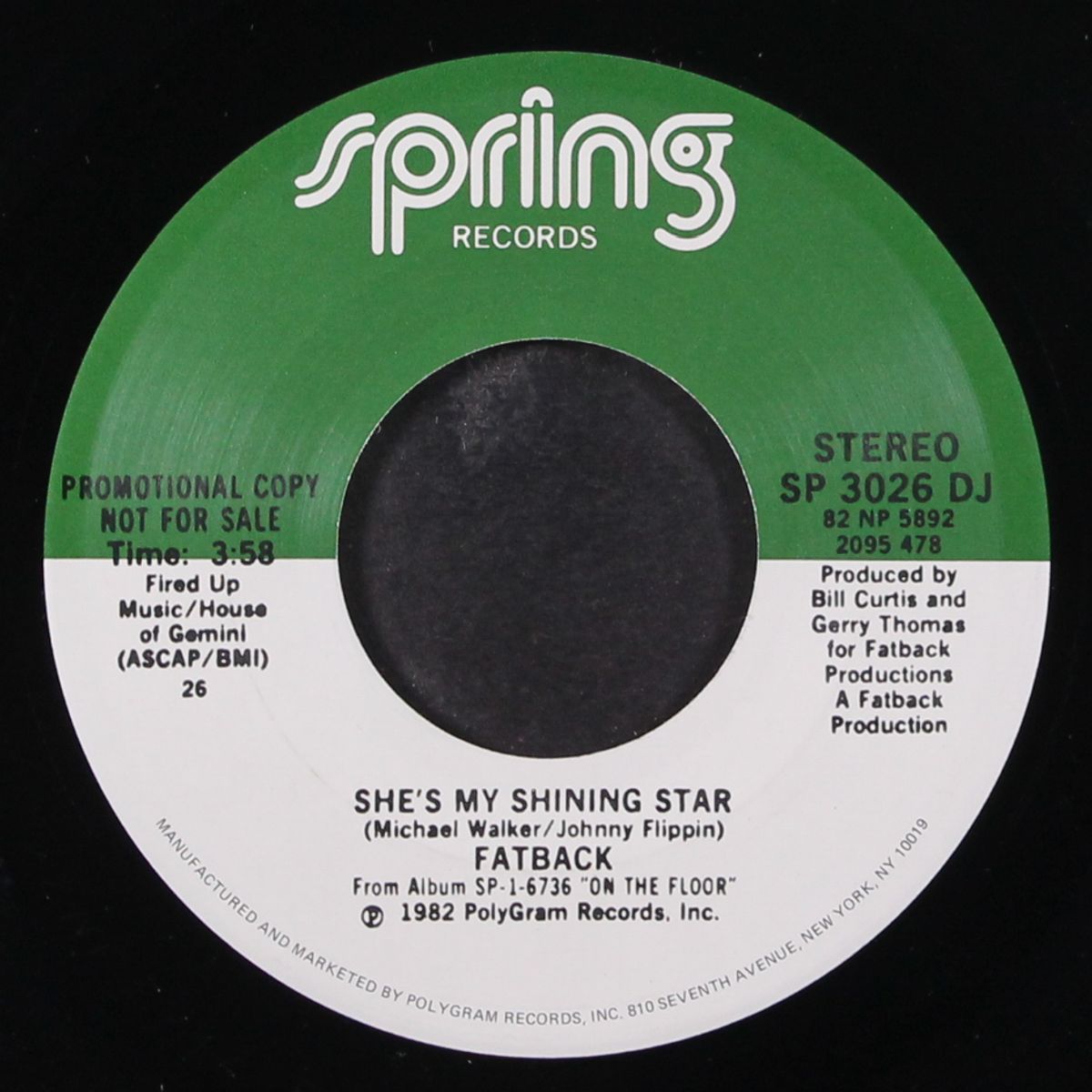 she's my shining star / same by FATBACK