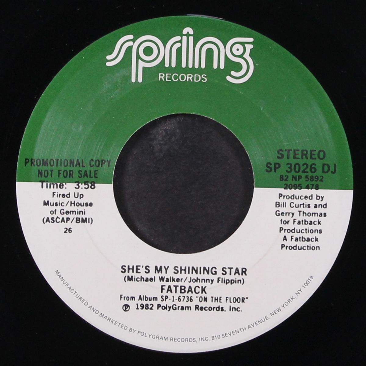 she's my shining star / same by FATBACK