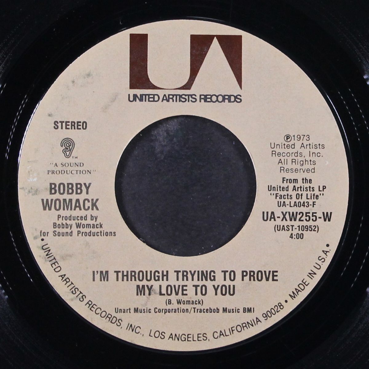 nobody knows you when you're down and out / i'm through trying to prove my love to you by BOBBY WOMACK