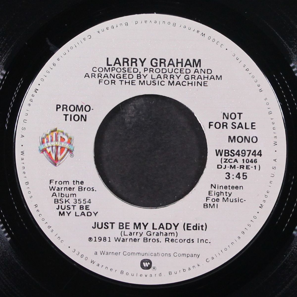 just be my lady / feels like love by LARRY GRAHAM