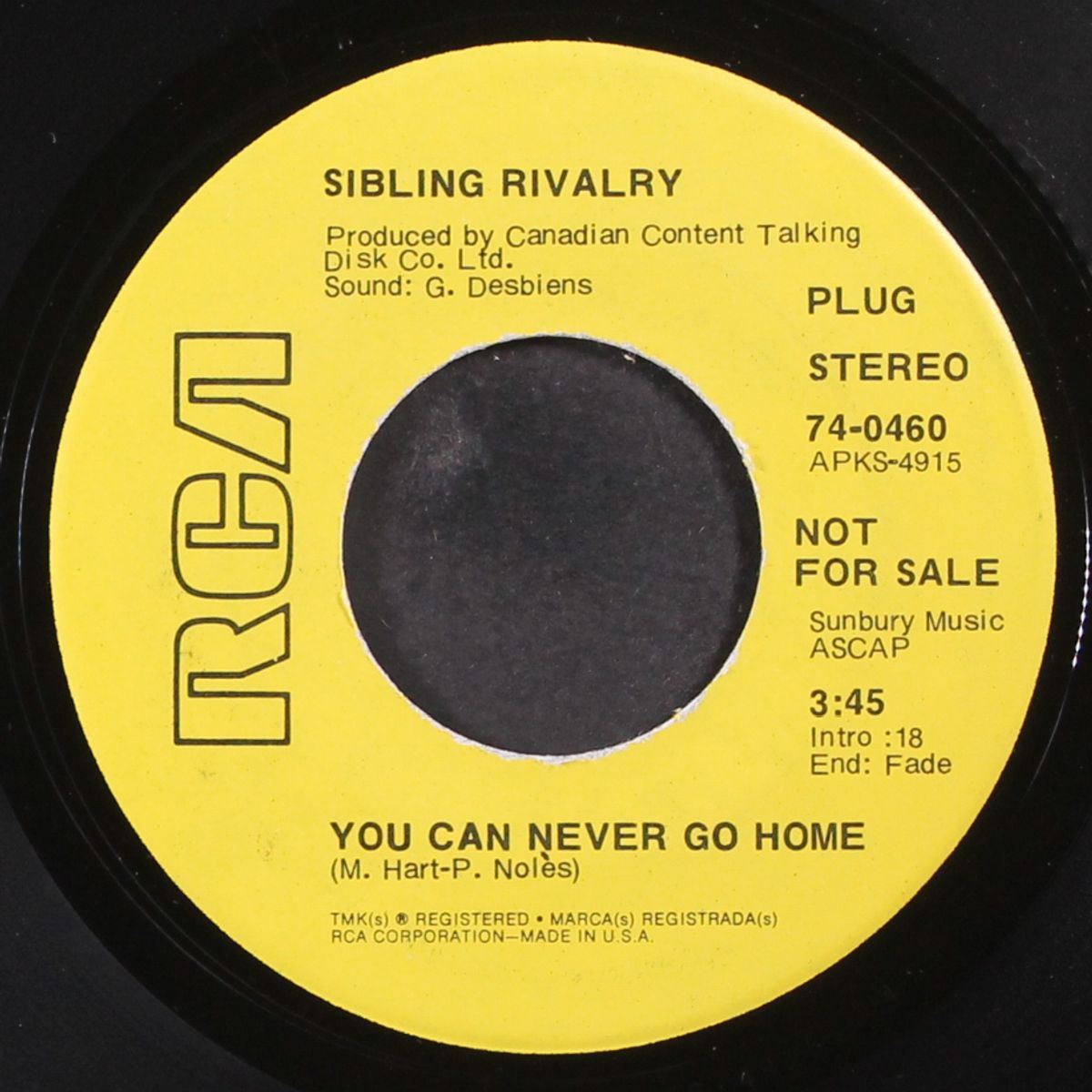 you can never go home / bitter sweet by SIBLING RIVALRY