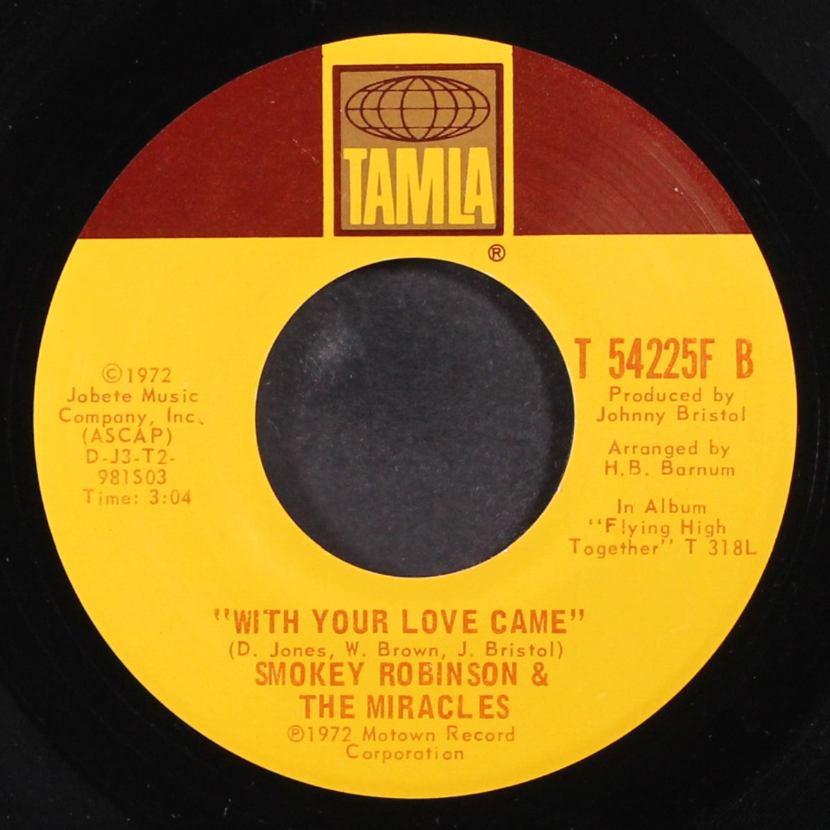 i can't stand to see you cry / with your love came by SMOKEY ROBINSON & MIRACLES